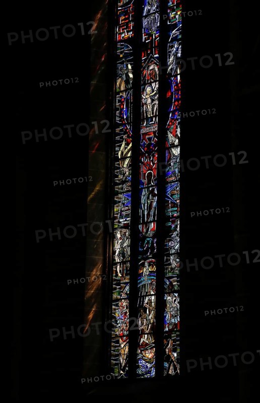 Freedom window by Hans Gottfried von Stockhausen in Ulm Cathedral