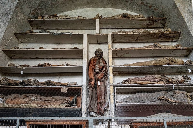 Mummies in the Capuchin Catacombs in Palermo