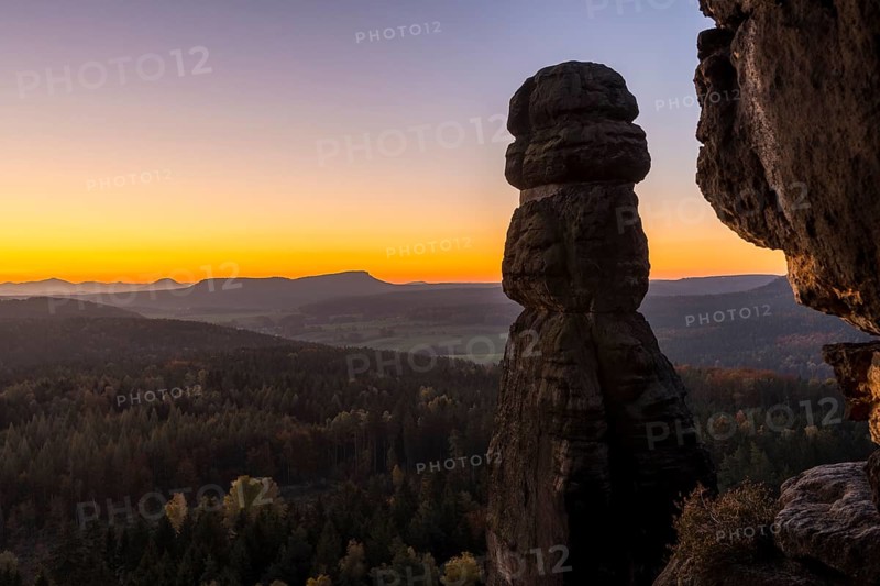Rock needle Barbarine on the Pfaffenstein