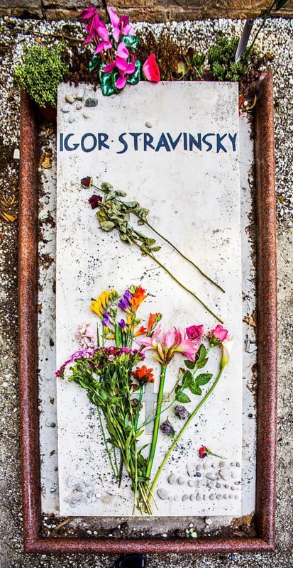 Tomb of the composer Igor Stravinsky