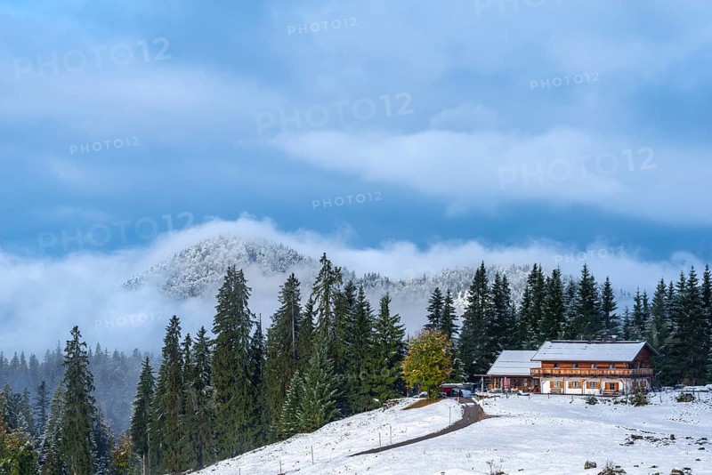 First snow in October at the Winklmoosalm