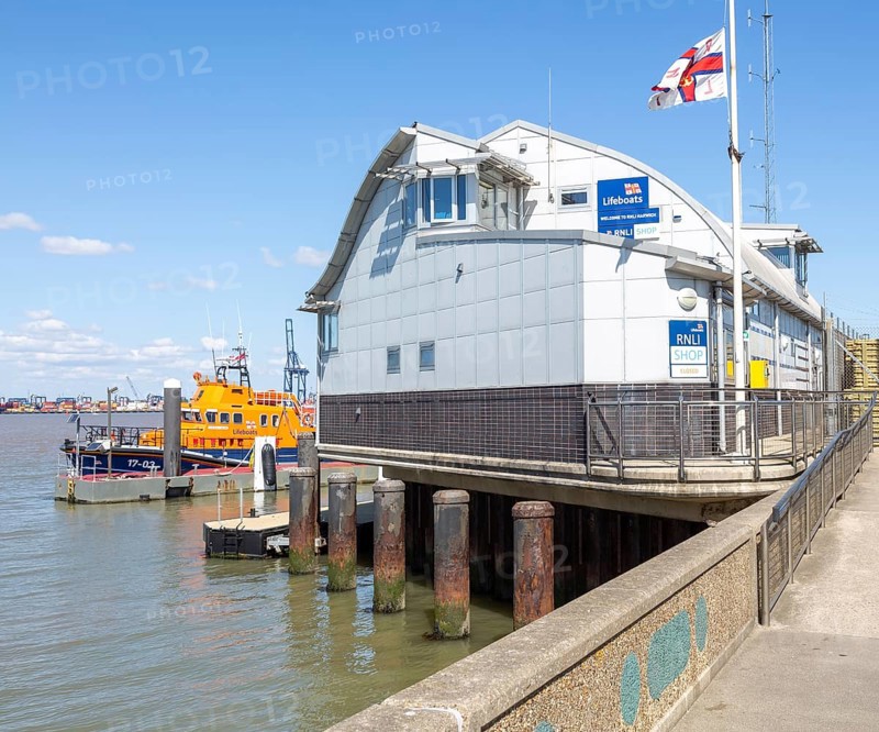 Modern architecture of the RNLI Lifeboat station