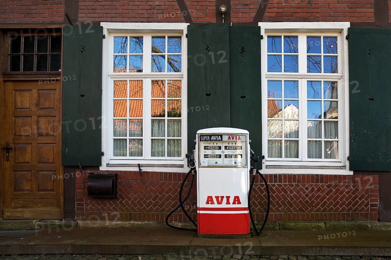 Old petrol pump in the former Asbeck Monastery