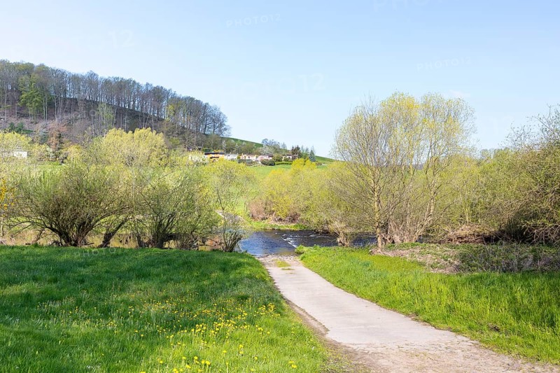 Crossable ford of the Zschopau in Limmritz