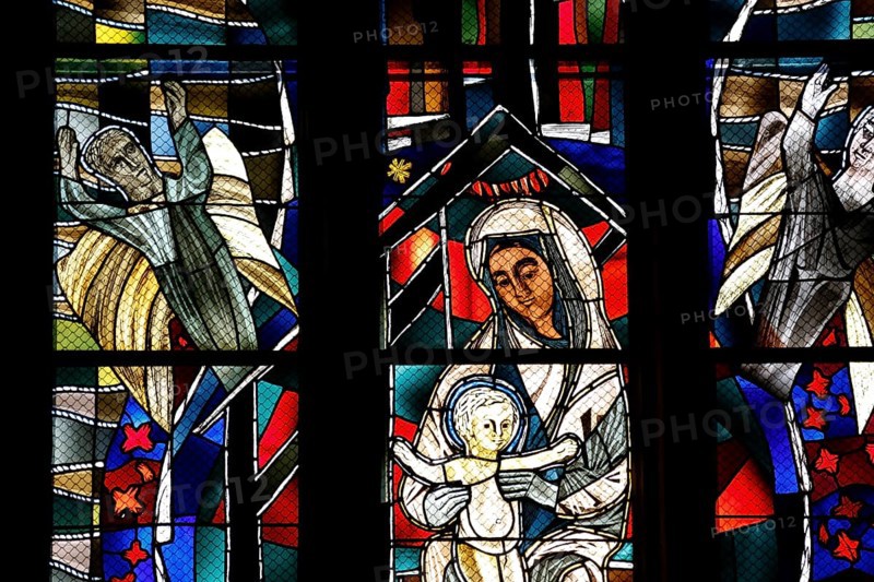 Freedom window by Hans Gottfried von Stockhausen in Ulm Cathedral