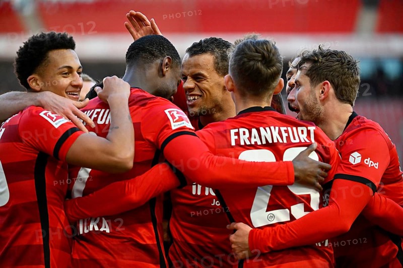 Goal celebration Eintracht Frankfurt SGE