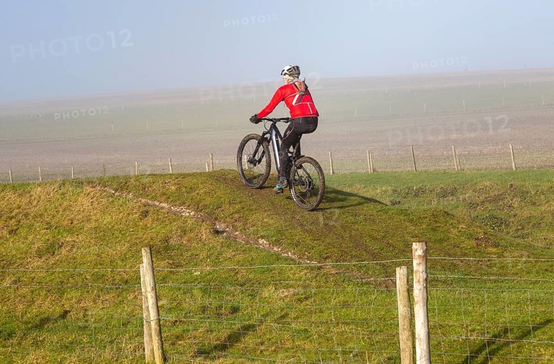 Cyclist on Wansdyke