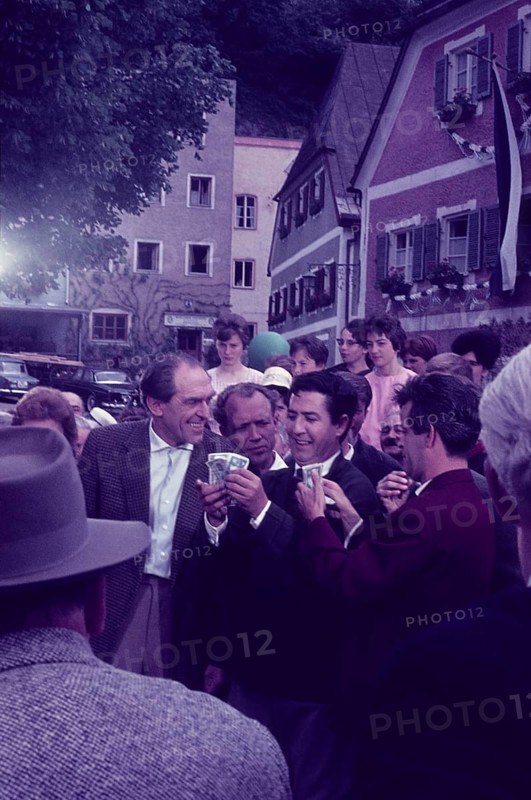 Filming in Neubeuern. With the showmaster Vico Toriani