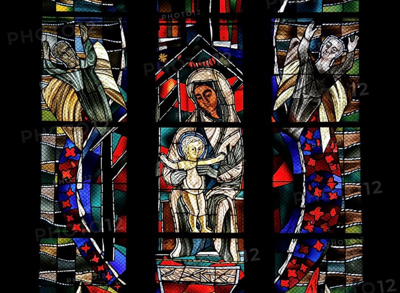 Freedom window by Hans Gottfried von Stockhausen in Ulm Cathedral