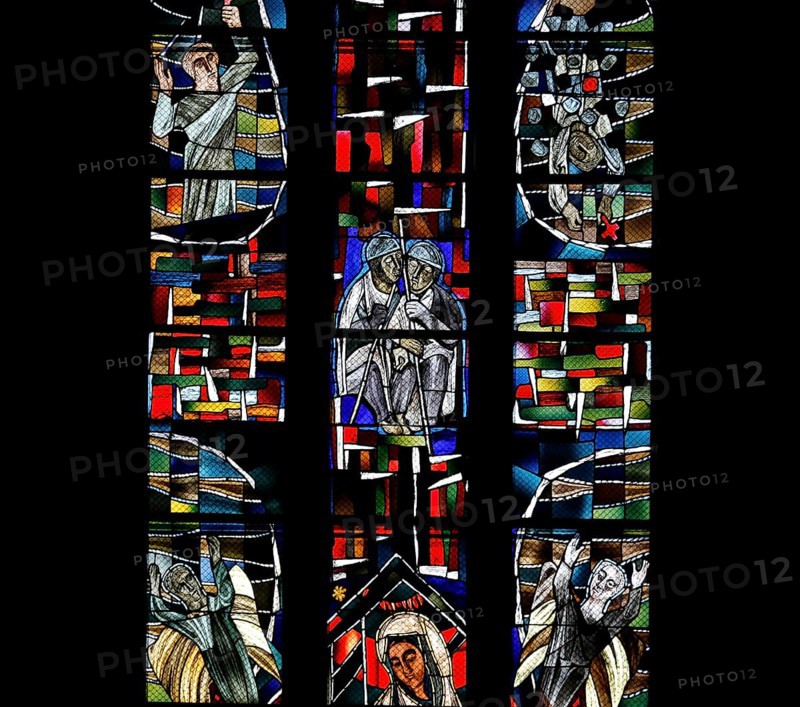 Freedom window by Hans Gottfried von Stockhausen in Ulm Cathedral
