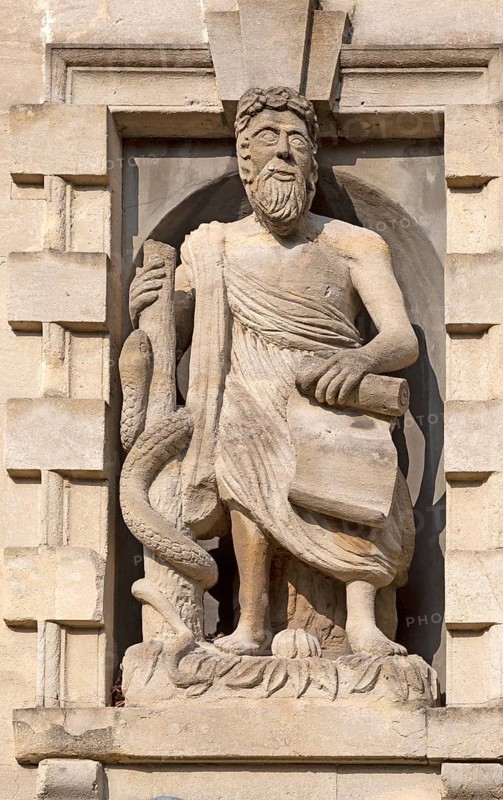 Niche statue of Asclepius