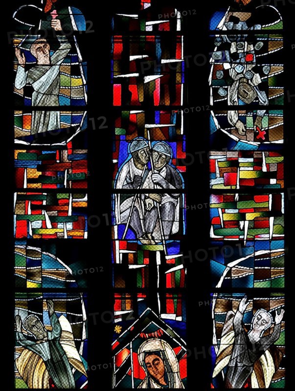 Freedom window by Hans Gottfried von Stockhausen in Ulm Cathedral