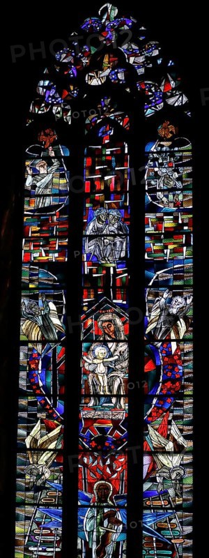 Freedom window by Hans Gottfried von Stockhausen in Ulm Cathedral