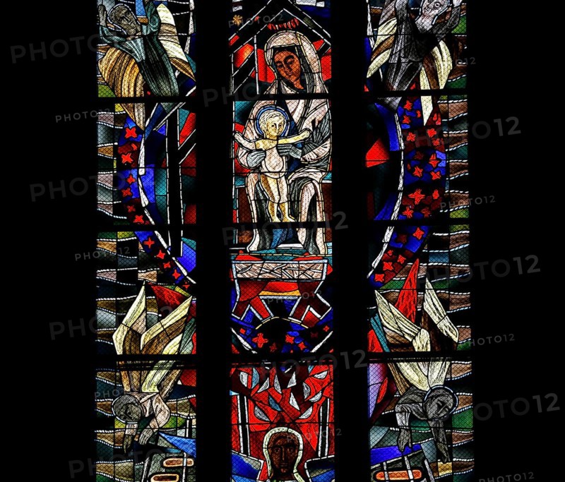 Freedom window by Hans Gottfried von Stockhausen in Ulm Cathedral