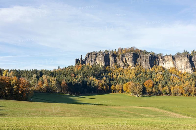Table Mountain Pfaffenstein with rock needle Barbarine