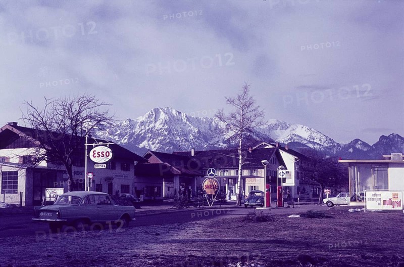 Three petrol stations in Kochel am See