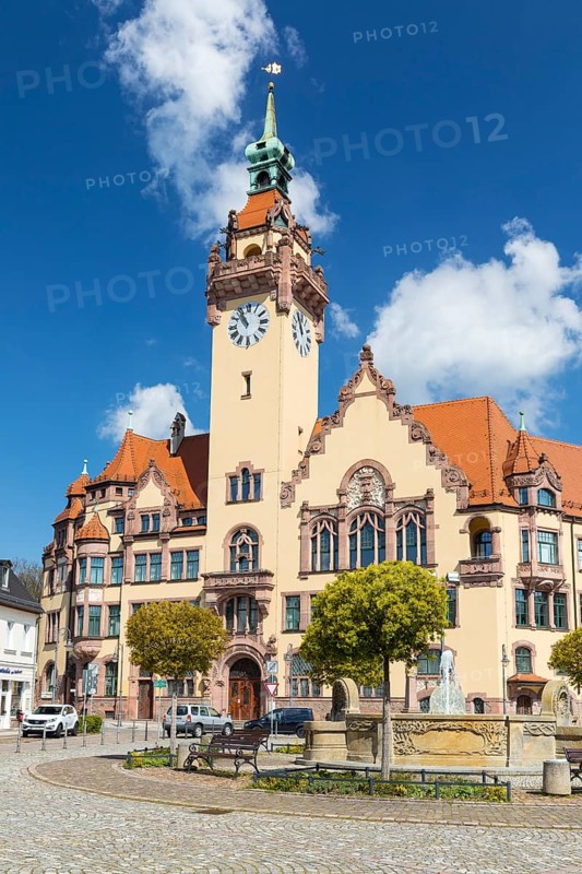 Town Hall and Wettin Fountain