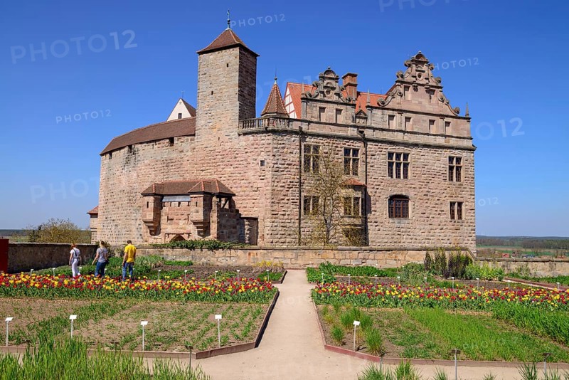 Castle courtyard in front of the Hochburg