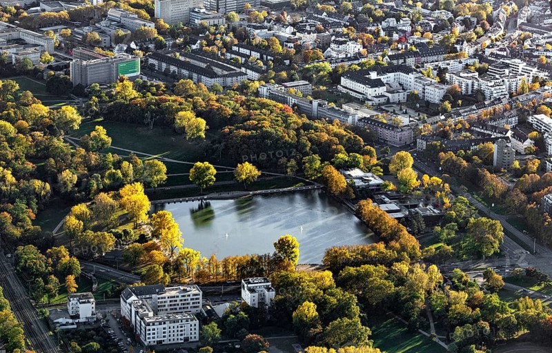 Aachen pond in the inner green belt