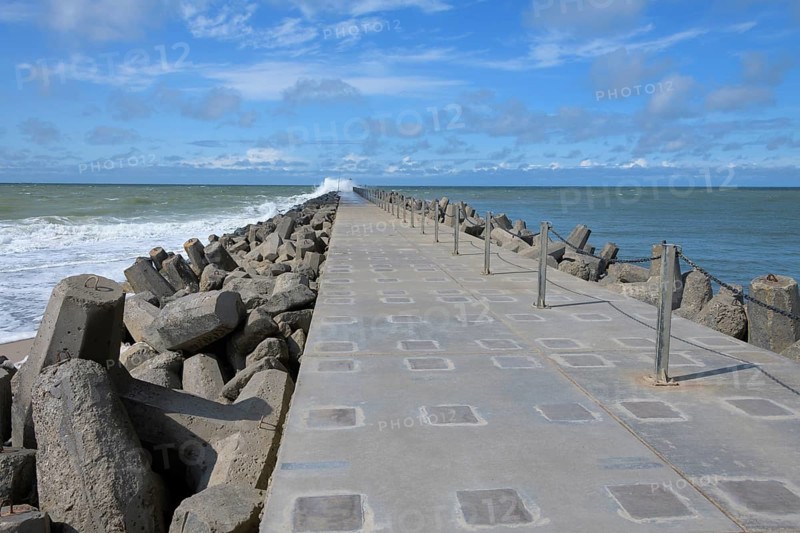Pier in summer