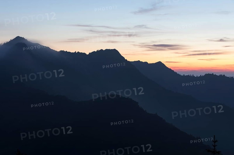Evening hour with view of the Gerenfalben from Portlakopf