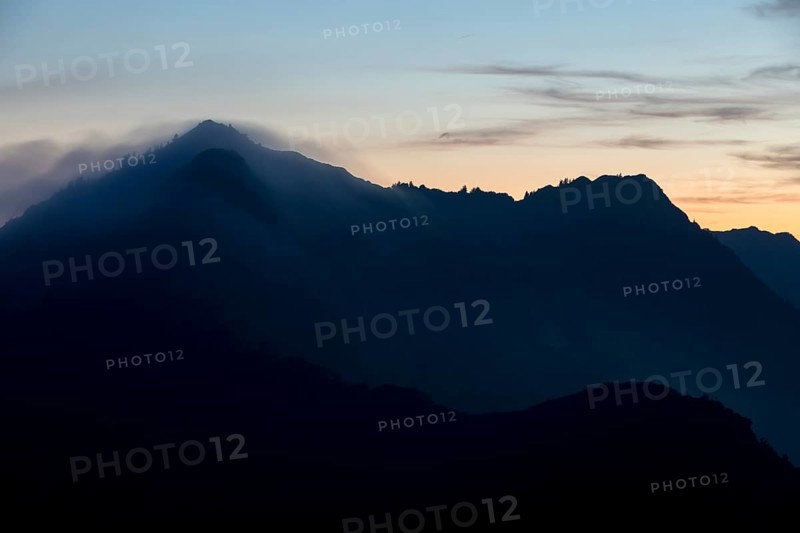 Evening hour with view of the Gerenfalben from Portlakopf