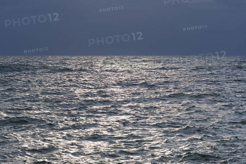 North sea with storm clouds