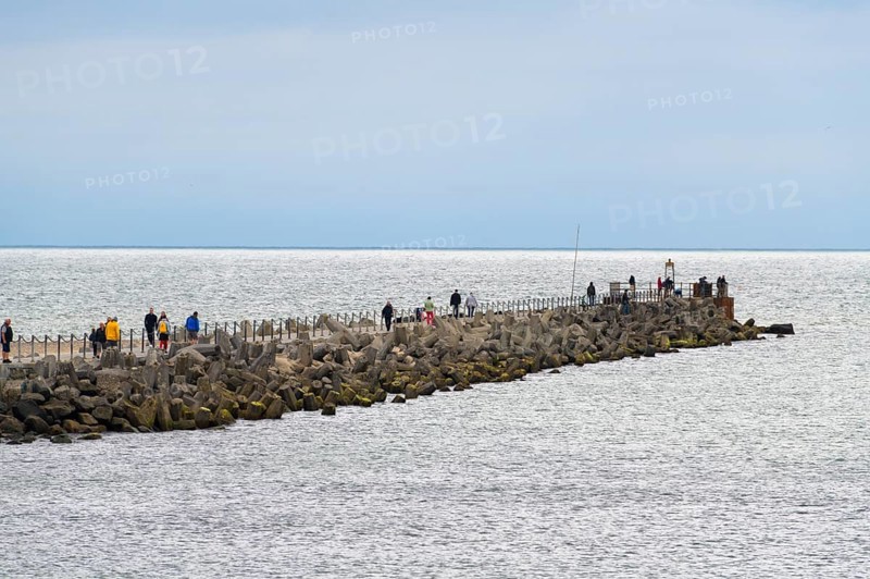 North sea with pier