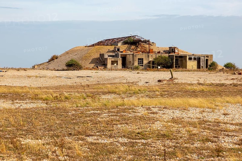 Abandoned military bomb testing buildings