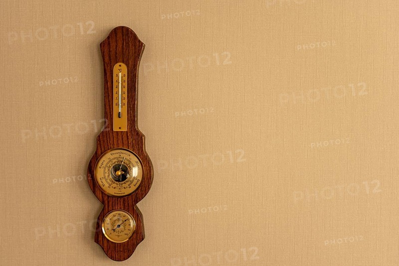 Barometer on the wall