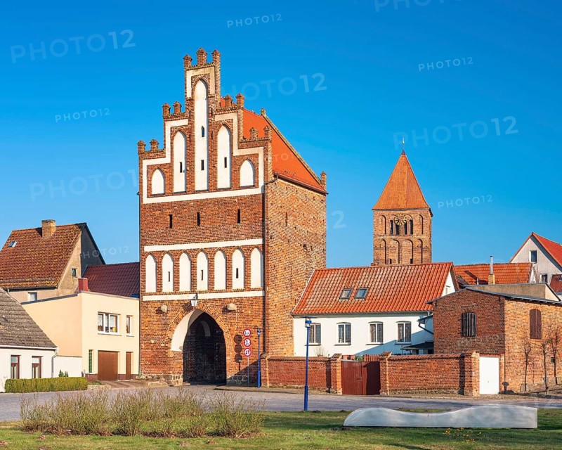 Mill Gate and Church of St. Thomas in Tribsees
