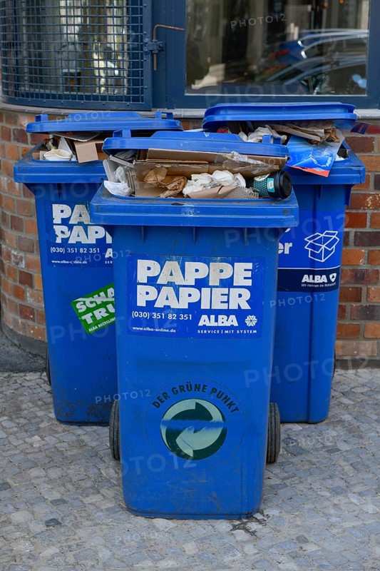 Waste paper bins from Alba