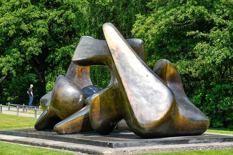 Henry Moore Large Vertebrae Bronze Sculpture Park
