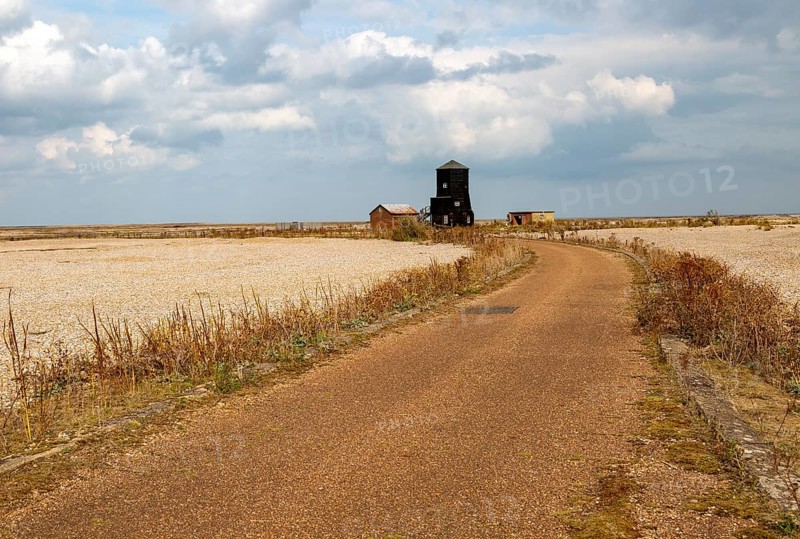Black Beacon building at former Atomic Weapons Research Establishment now a nature reserve