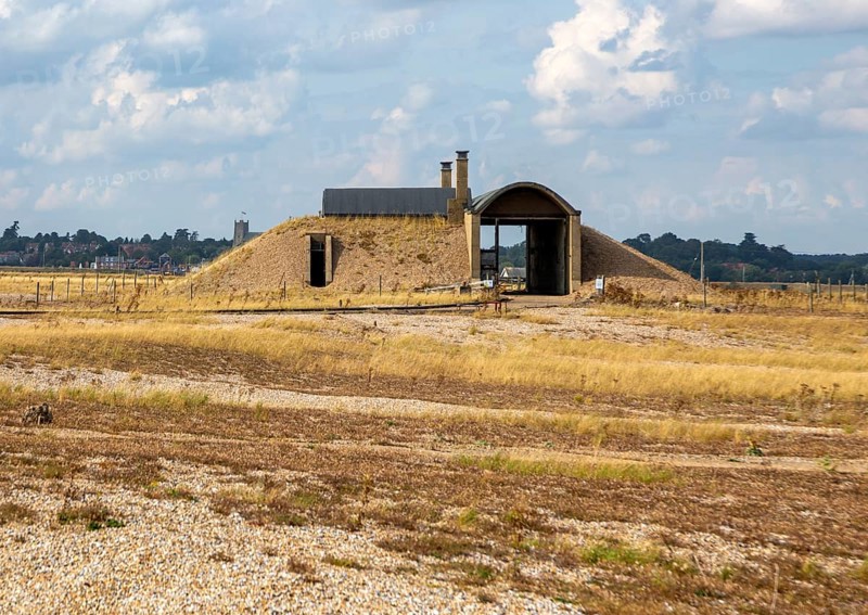 Abandoned military bomb testing buildings