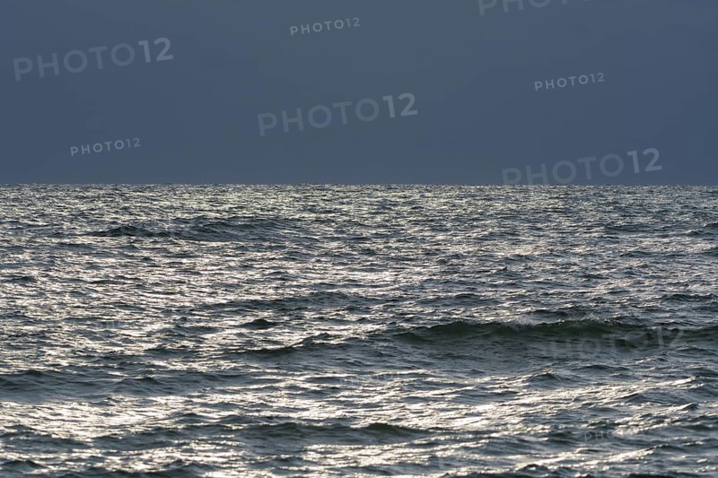 North sea with storm clouds