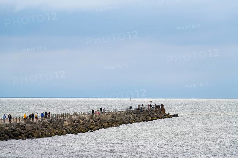 North sea with pier