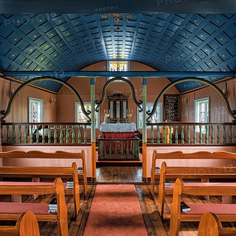 Small wooden church