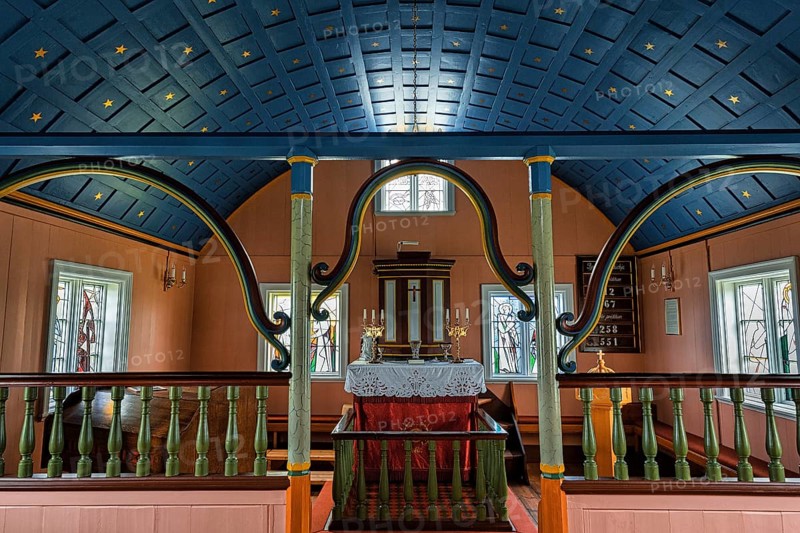 Small wooden church