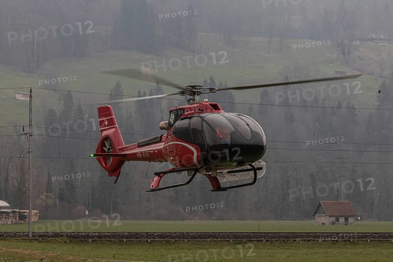 Helicopter type EC-130 T2 of the company Airport Helicopter AG