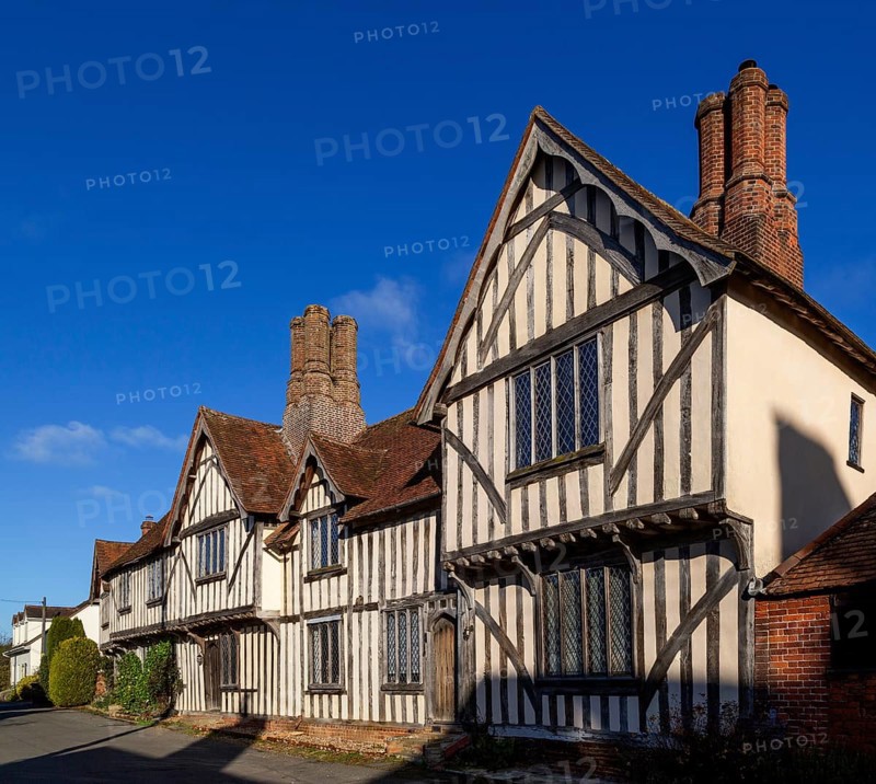 Historic timber framed Tudor buildings