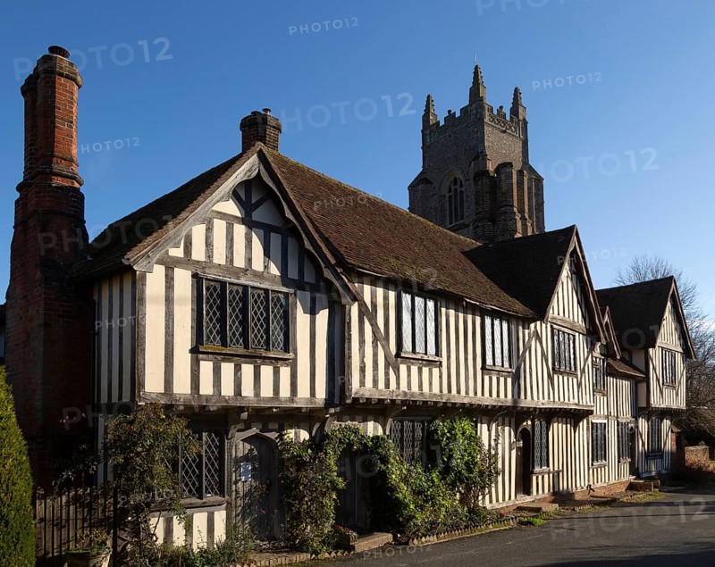 Historic timber framed Tudor buildings