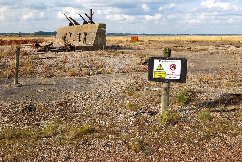 Abandoned military bomb testing site
