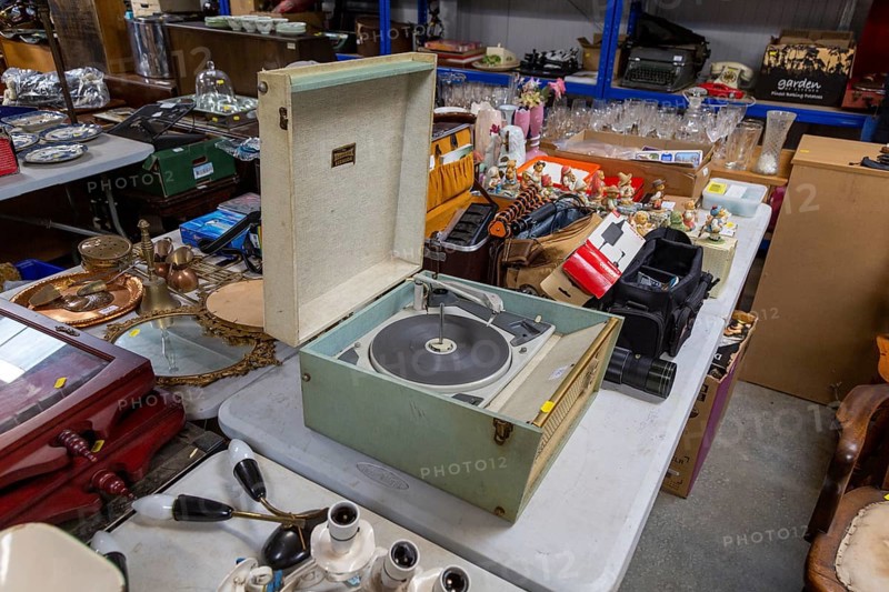 Dansette Bermuda mono record player on display as auction lot