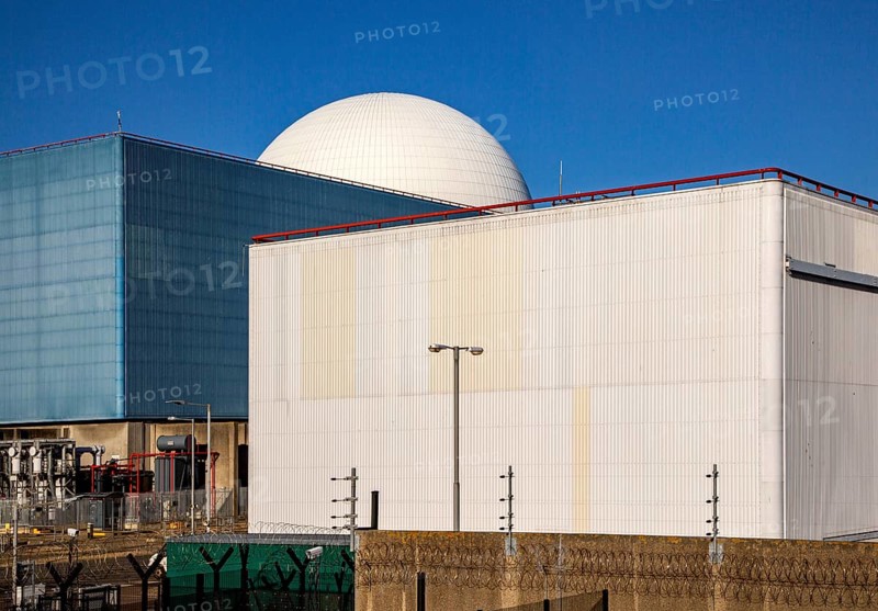 White dome PWR Pressurised Water Reactor nuclear power station