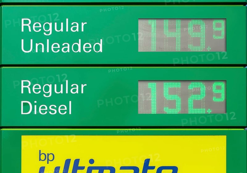 BP forecourt petrol and diesel fuel prices
