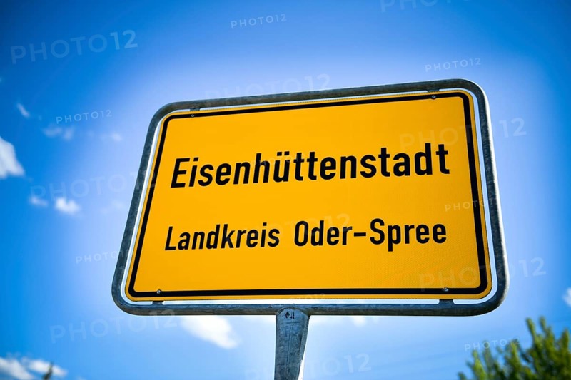 Town entrance sign