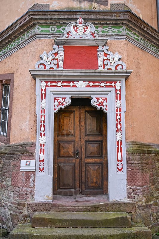 Door in the castle courtyard