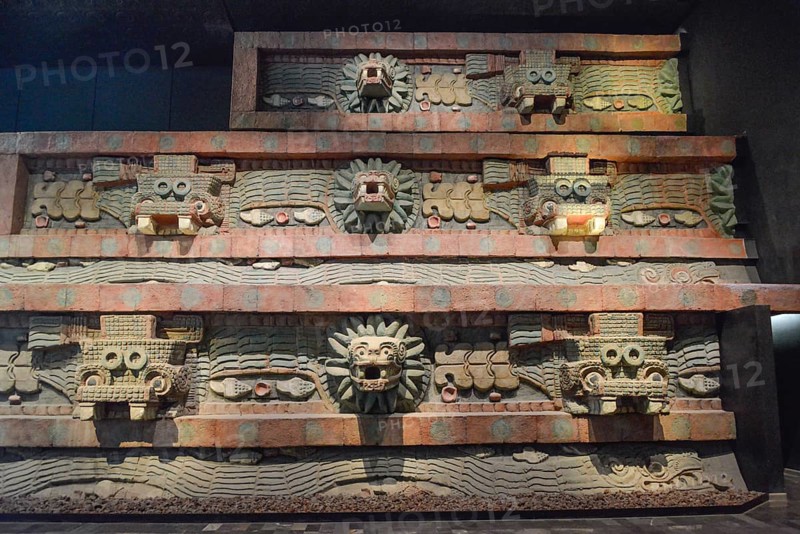 Replica Quetzalcoatl Temple Teotihuacan