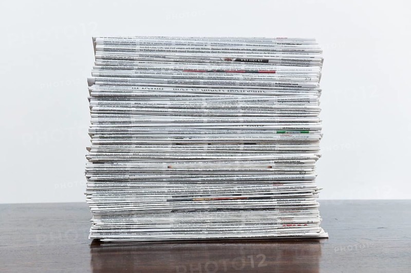 Stack of newspapers